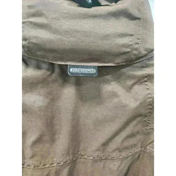 Columbia Titanium Jacket Womens S Brown Omni Tech Sherpa Lined Waterproof - Picture 4 of 11